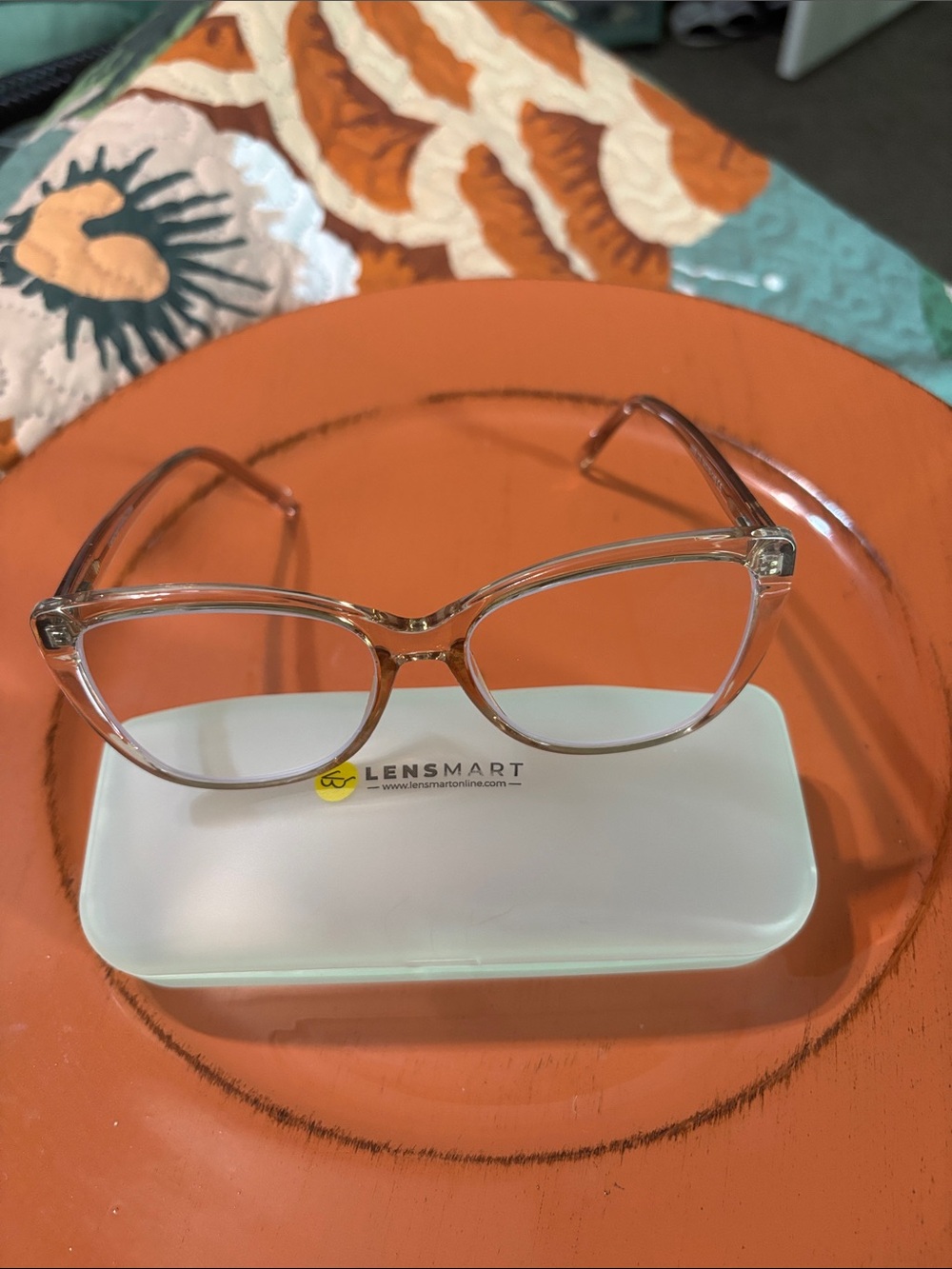 Transparent Pink Women’s Eyeglass Frames